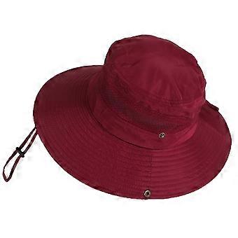 Sonnenhut für Damen und Herren, faltbarer Fischerhut mit breiter Krempe, ideal zum Angeln, Wandern, für Garten, Safari und Strand