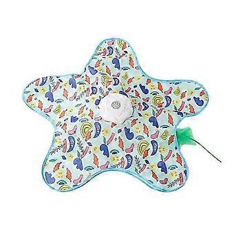 Interactive Hide and Seek Cat Toy with Motion Activated Feathers and Squeaky Mouse