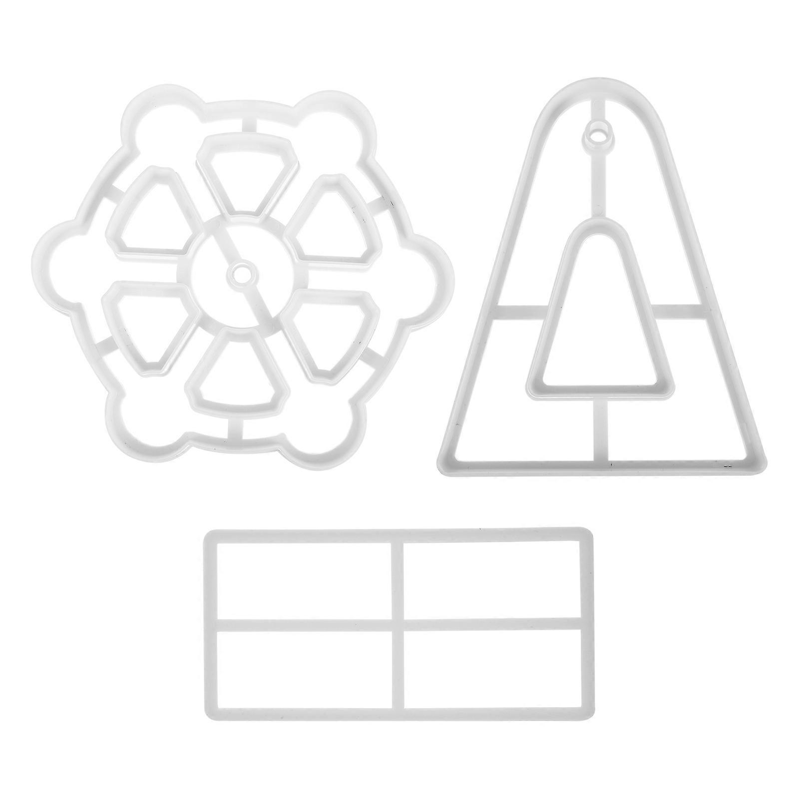 Ferris Wheel Baking Tool 3Pcs Cookie Cutters Suitable For Kitchen Baking With Various Styles And Embossing Function