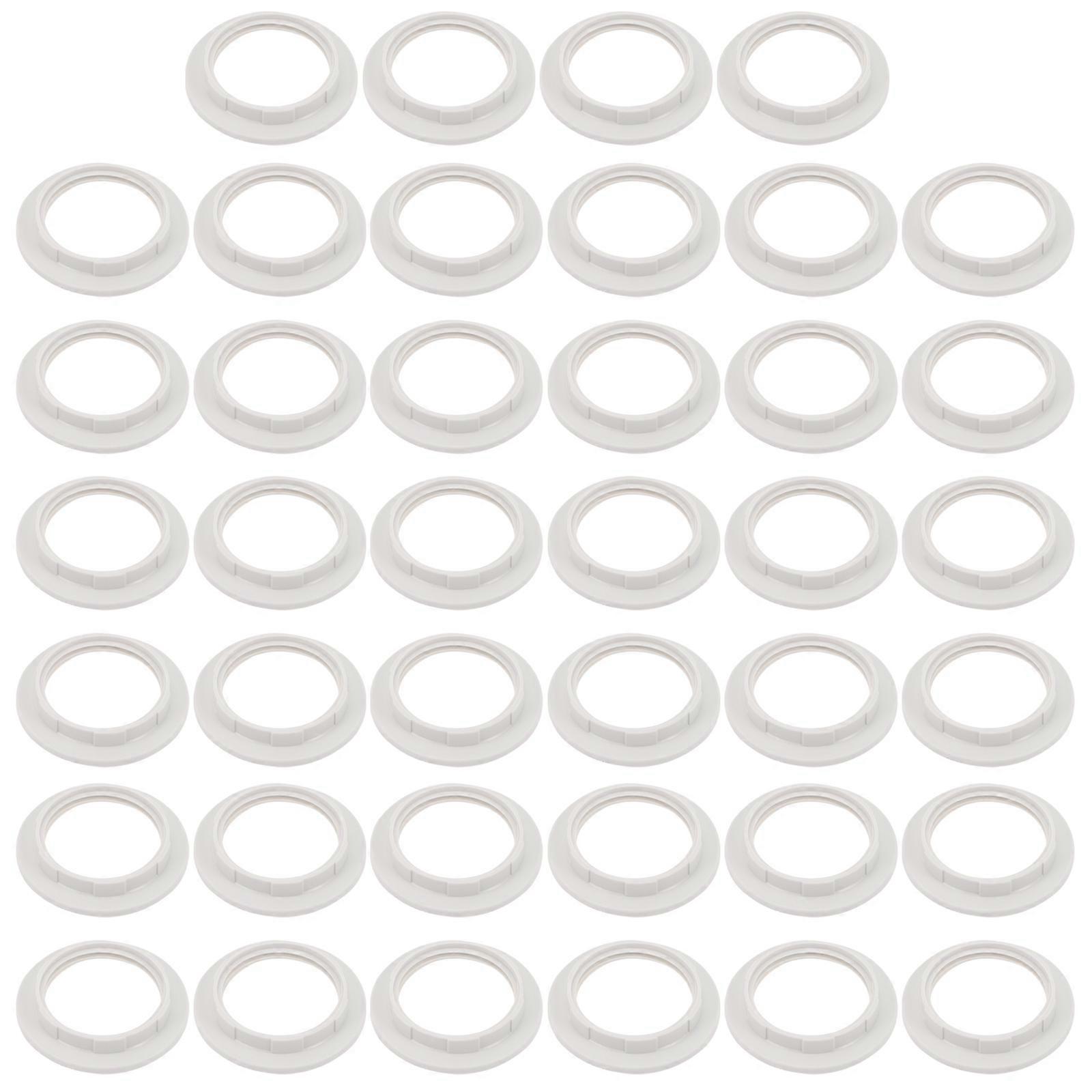 Lamp Head Ring Household Socket Rings for Replaceable Lamp Use 40Pcs Set