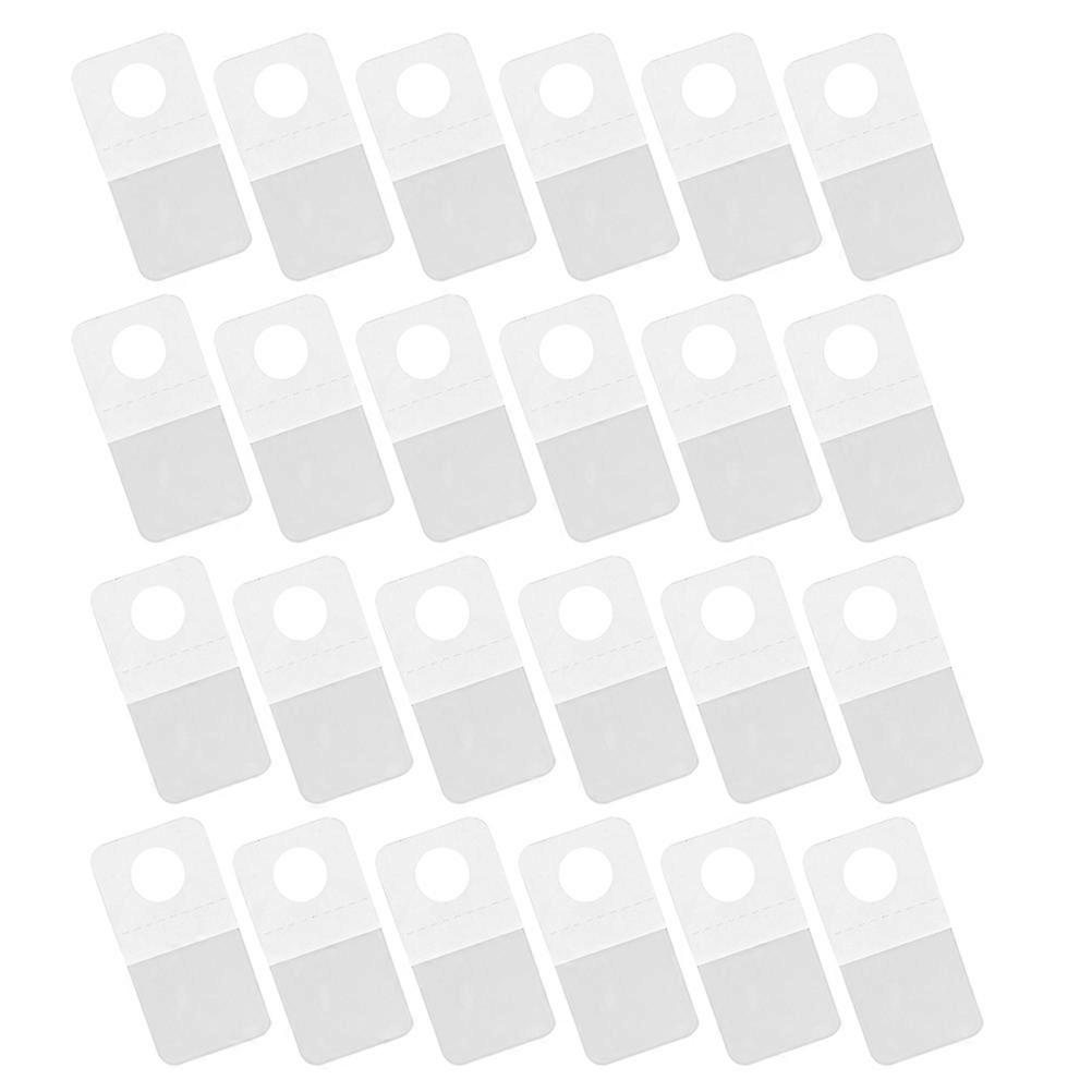 Transparent PVC Hang Tags for Storage Use with Self Adhesive Function 300Pcs Set