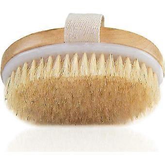 Lymphatic Drainage Dry Brush - Dry Brushing Body Brush - Natural Bristle Skin