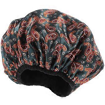 Waterproof Shower Cap Large Absorbent Quick Dry Hair Bonnet for Adults Travel Bath Cover Elastic Band