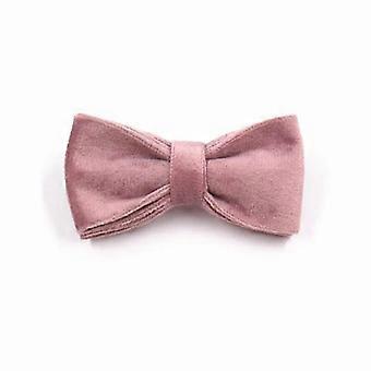 Collier pour animaux de compagnie Collier pour chat de luxe avec nom personnalisé gravé en velours rose Collier noeud papillon durable pour chats et petits chiens Chihuahua