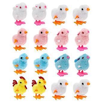 16pcs entzückende Wind Up Huhn Kaninchen Spielzeug Kinder Geburtstag Uhrwerk Spielzeug
