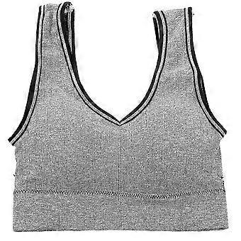 XYYC-Womens Sports Bra Wirefree Fitness Bra Breathable Sports Nylon Underwear Sports Vest