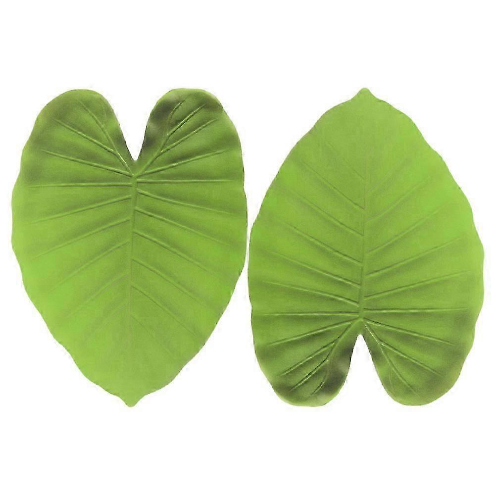 Turtle Back Leaf Placemats Green Monstera for Kitchen 2Pcs Set