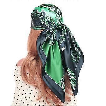 Cachecol de seda Paisley | Lenços de seda Mulheres | Bandana Hijab de Seda | Lenços de Cabeça Feminina - Vintage