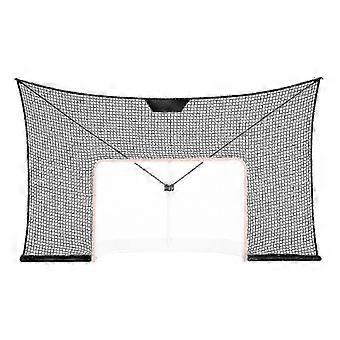 Hockey Goal Backstop Net, Street Hockey Sports Backstop Netting, 12x7 FT Large Size Target Net, Easy Assemble, Black