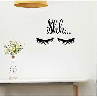 Black Eyelashes Wall Sticker Home Decoration Vinyl Mural Door Stickers Art Decals Girl Room Decor - -