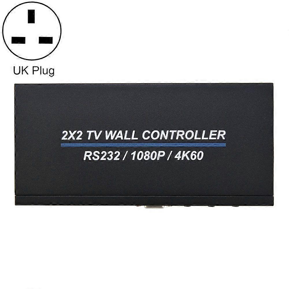 BT100 4K 60Hz 2 x 2 TV Wall Controller UK Plug