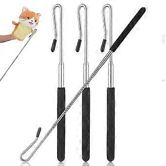 4 Pcs Puppet Handles Arm Control Rod Metal Puppet Hand Rod Puppet Stick Accessory compatible with Ventriloquists Puppets Half Body Puppets 55cm