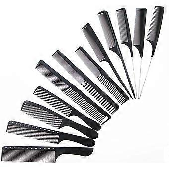 ibasenice 6pcs Professional Hair Comb Set for Women, Lightweight Portable Abs Material Haircut Combs for Salon and Barber Use, Sturdy Black Styling To