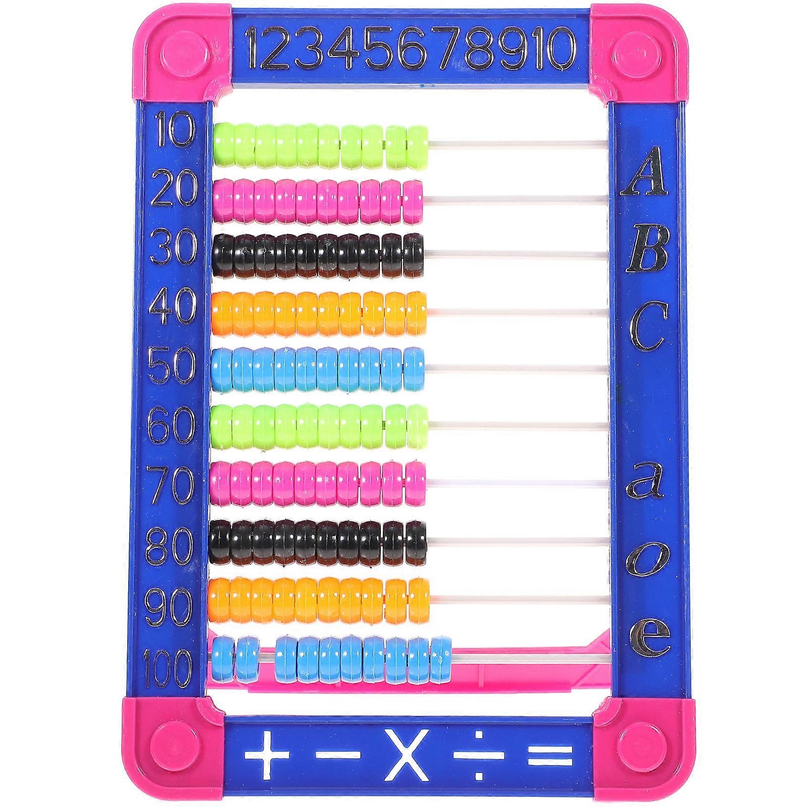 1pc Kid Abacus Arithmetic Abacus Math Educational Counting Toy (Random Color)