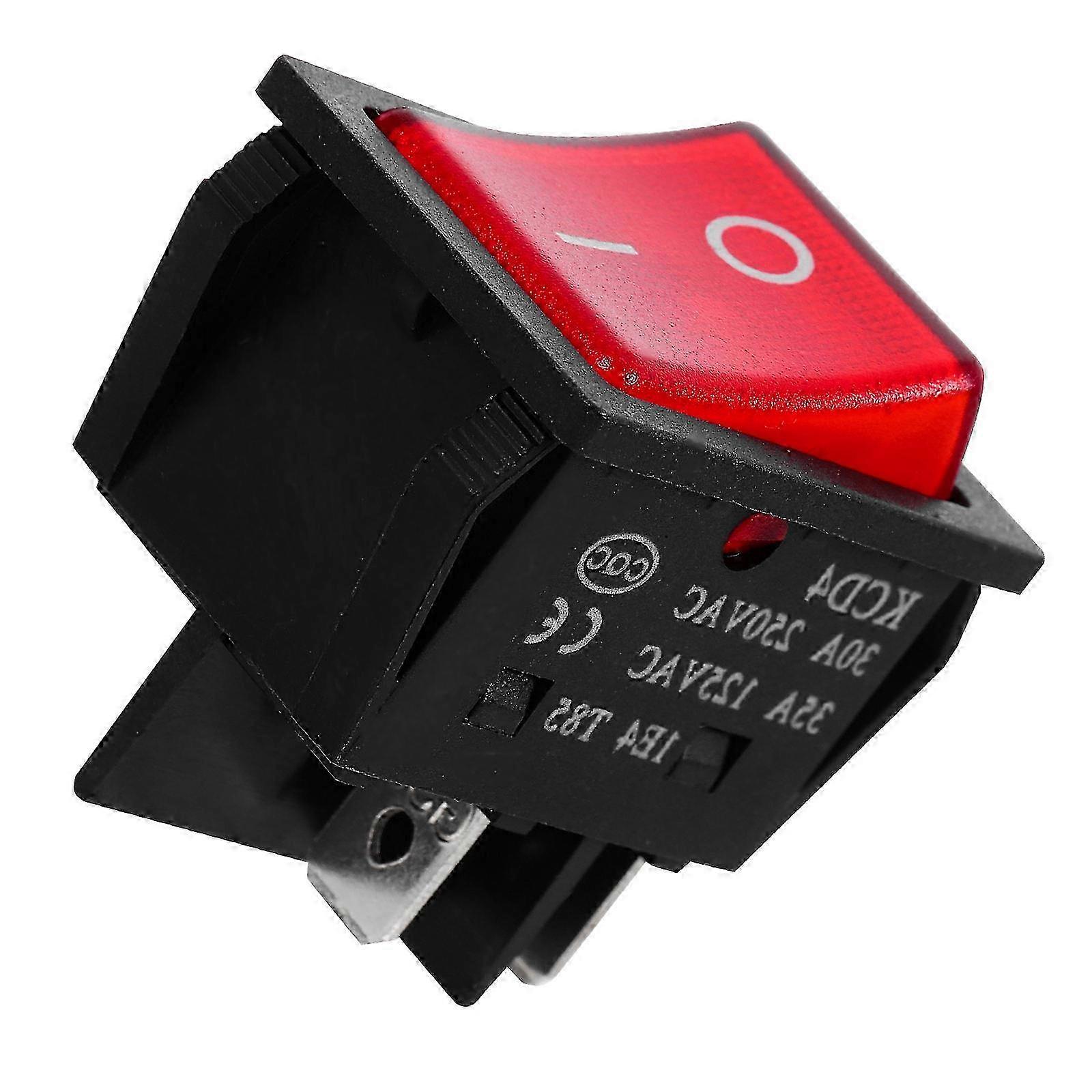 Vehicle Toggle Switch Boat Toggle Switch Replacement Rocker Switch with LED Light (4 Position)