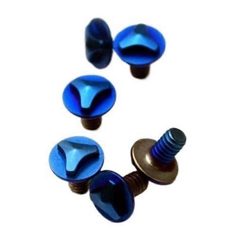 Titanium Knife Screws Blue Set for Microtech Combat Troodon, CNC Triangle Replacement 6PCS