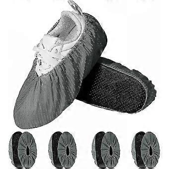 Non-Slip & Washable Shoe Covers, 10 Pack Durable Reusable Overshoes for Home, Hospital, Clinic, Lab