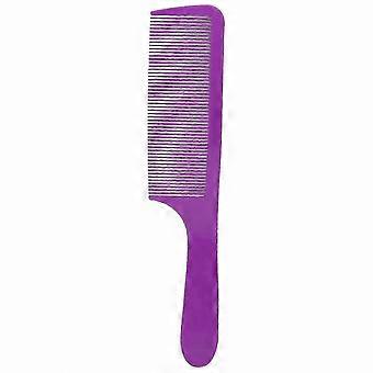 Fine-Toothed Purple Detangling Comb for Salon, Home, and Barber Use