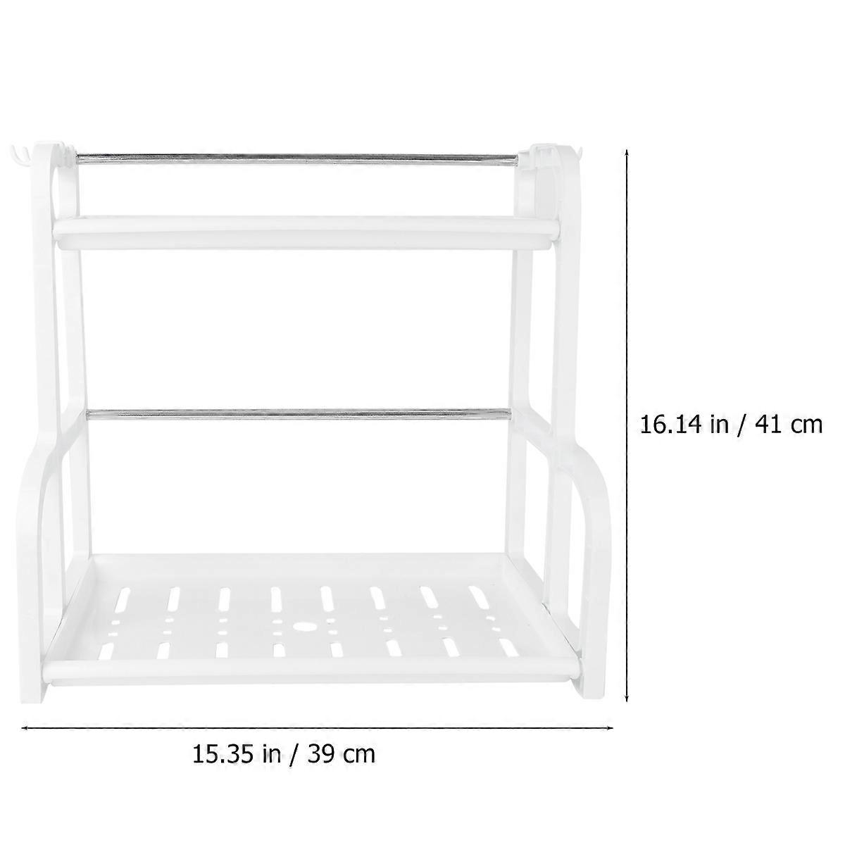 Kitchenware Organizer Rack Double-Layer Storage Rack for 1Set Cooking Tools