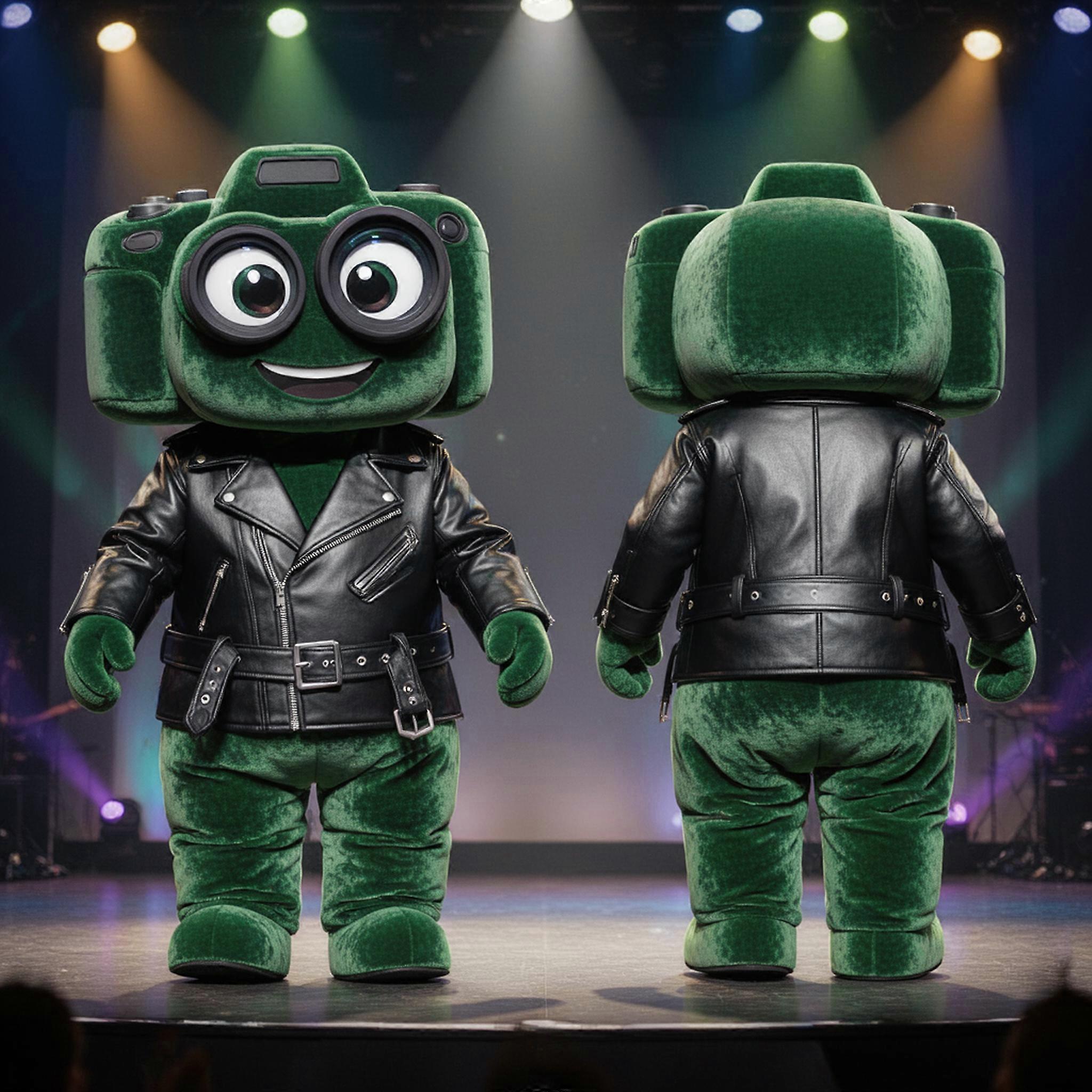 MASTICOT Forest Green Rounded Lens Camera Mascot