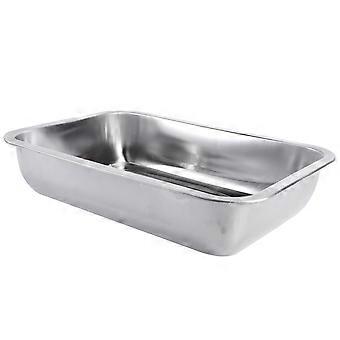 Dog Stainless Steel Pet Waste Urinary Tray Cage Accessory 1Pcs Silver