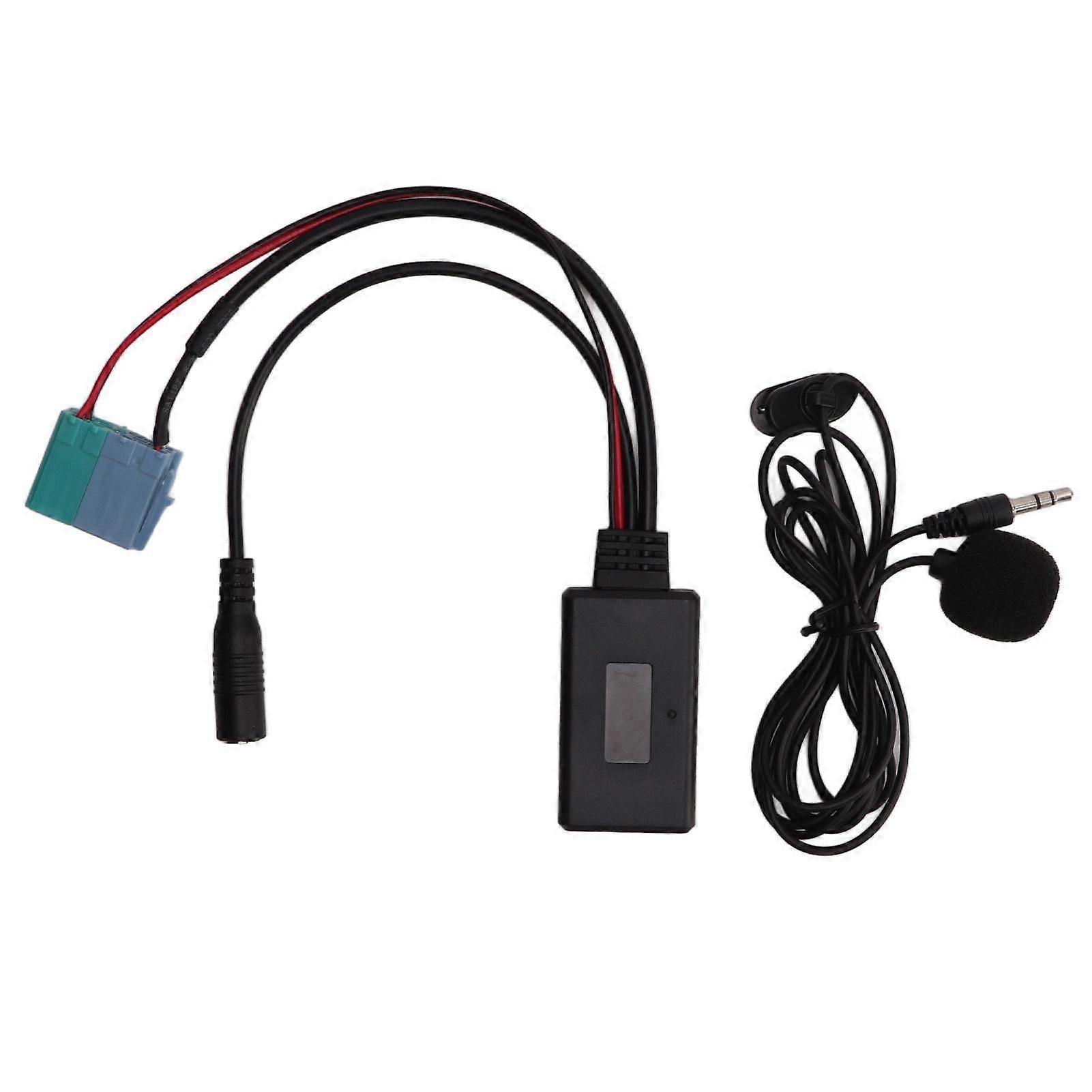 Car Bluetooth Module Stereo Audio Cable Adapter Microphone for CNET Head Unit Smartphone