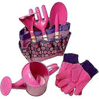 Conjunto de ferramentas de jardinagem para crianças, fácil de transportar e dobradas crianças gardening set ferramentas multi-propósito saco de ferramentas