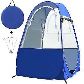 Pop Up Single Person Ice Fishing Shelter Rain-proof Uv-protection Fishing Tent With Doors On Both Sides