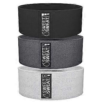 Sports Research, Sweet Sweat®, Hip Bands, Gray, 3 Bands