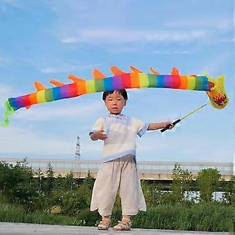 Silk Fairy Stick Training Ribbon Stick for Rainbow Dance Ribbons Silk Dragon Poi Rose Gold Streamer Sarahs Silks Kids Playset Interesting Fairy Wand 3