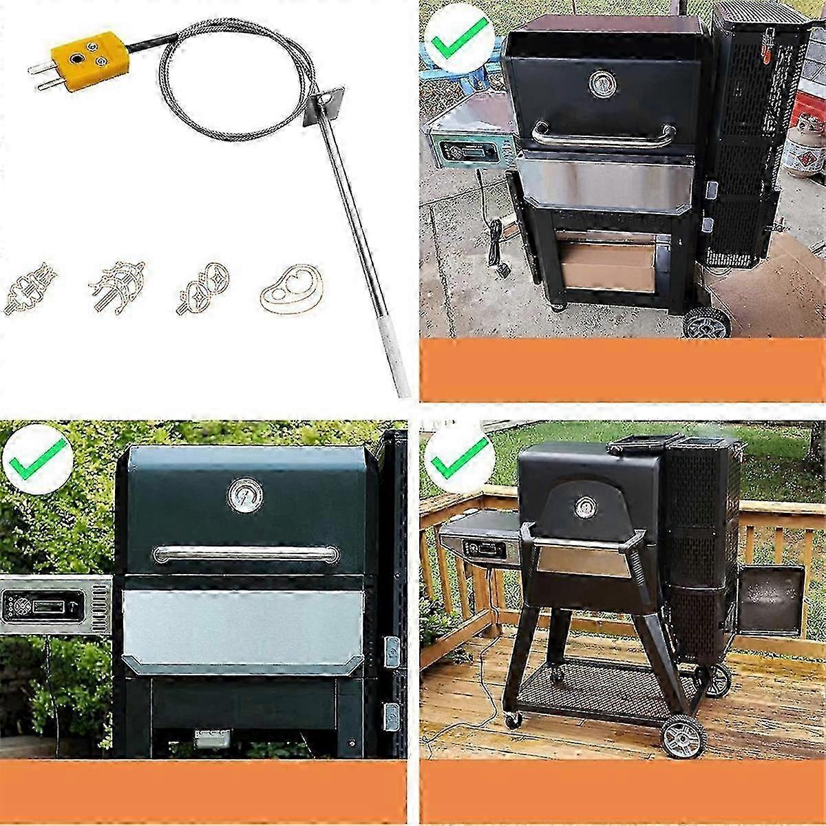 Grill Temperature Probe Kit Compatible with Masterbuilt Gravity Series