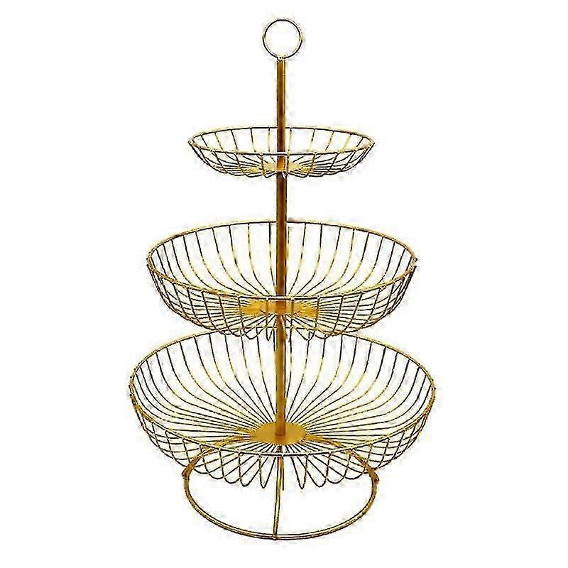 Retro 3-Tier Wire Fruit Tray