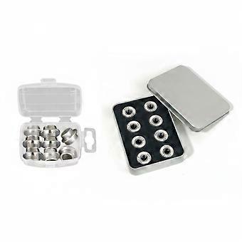 8x Inline Skate Axle Bearing Spacers Accessories Aluminium Alloy Smooth Bushing