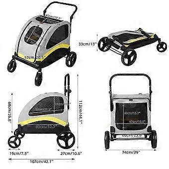 Hondenbuggy - Fietskar - Hondenkar - Hondenwagen - Opvouwbare