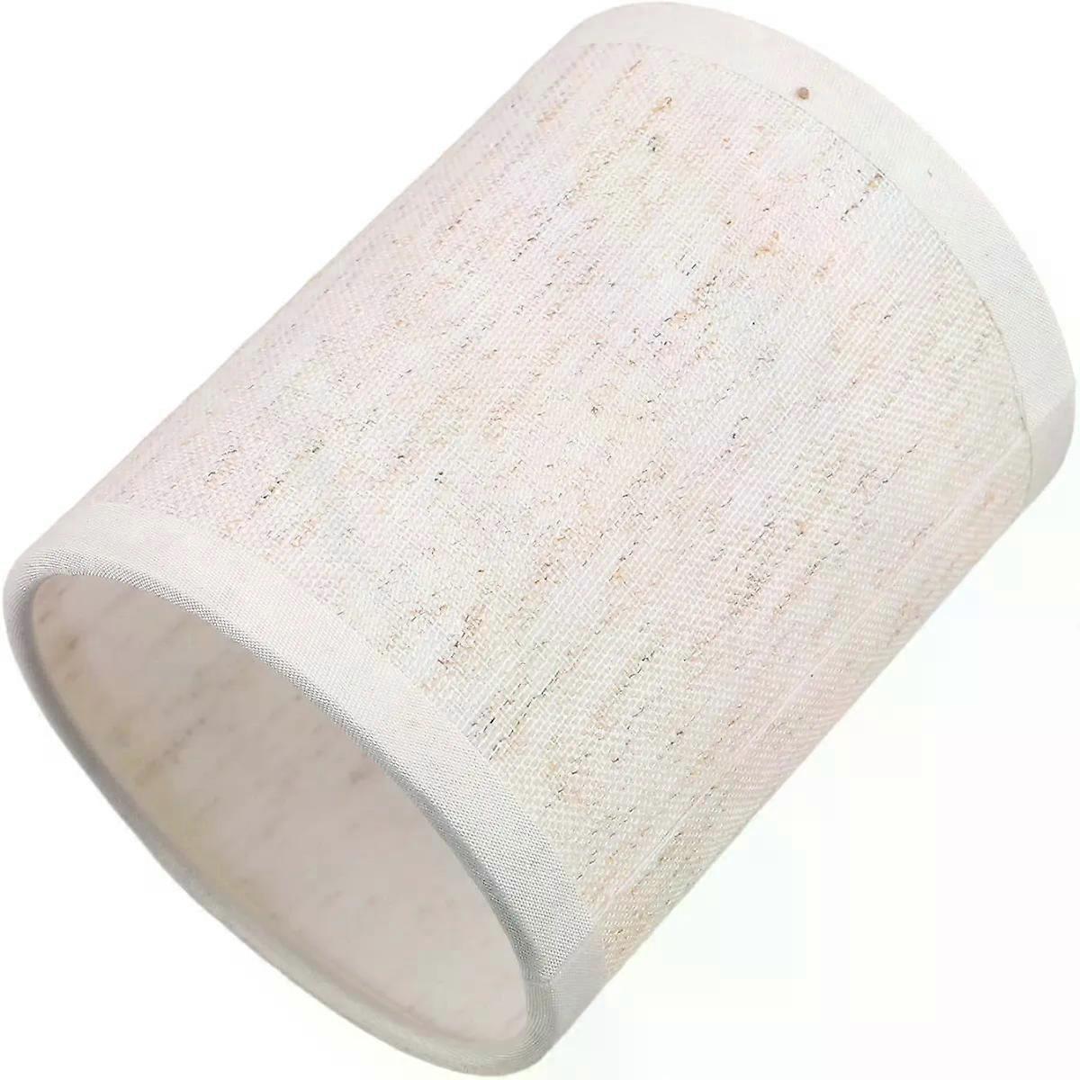 Mini Linen Lampshade for Table Lamp, Beige E14 Light Cover