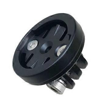 Aluminum mount for computers, cameras, bike lights.