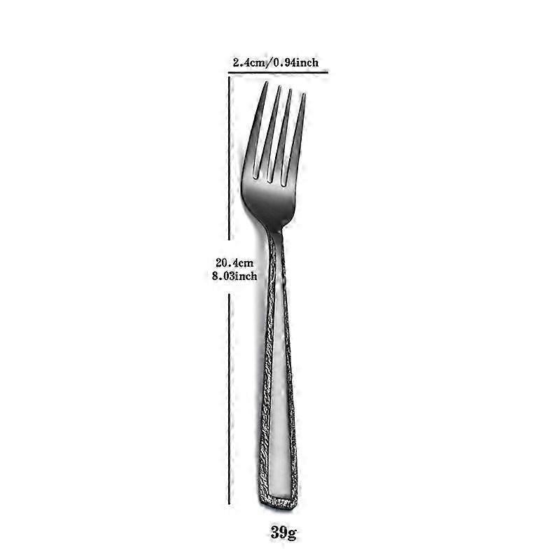 30-Pc Stainless Dining Set with Steak Knife