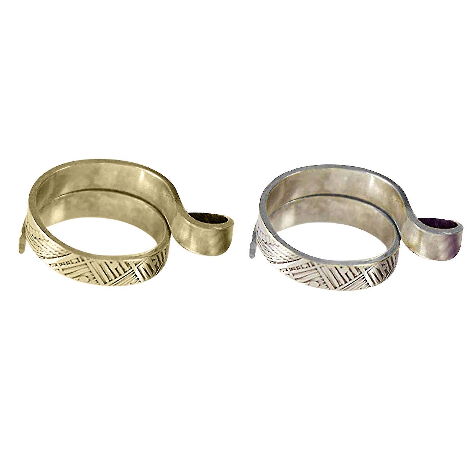 Ajustável Knitting Loop Crochet Loop Knitting Acessórios Knitting Ring 2pc Q