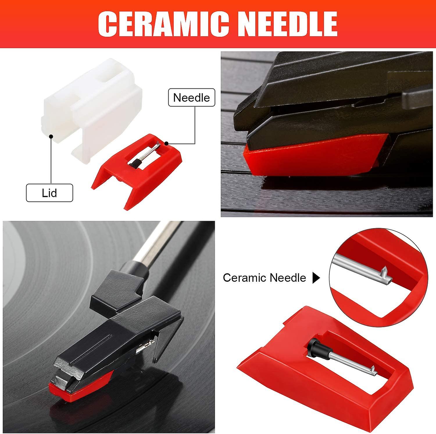 Record Player Needle Diamond Stylus Replacement For Turntable
