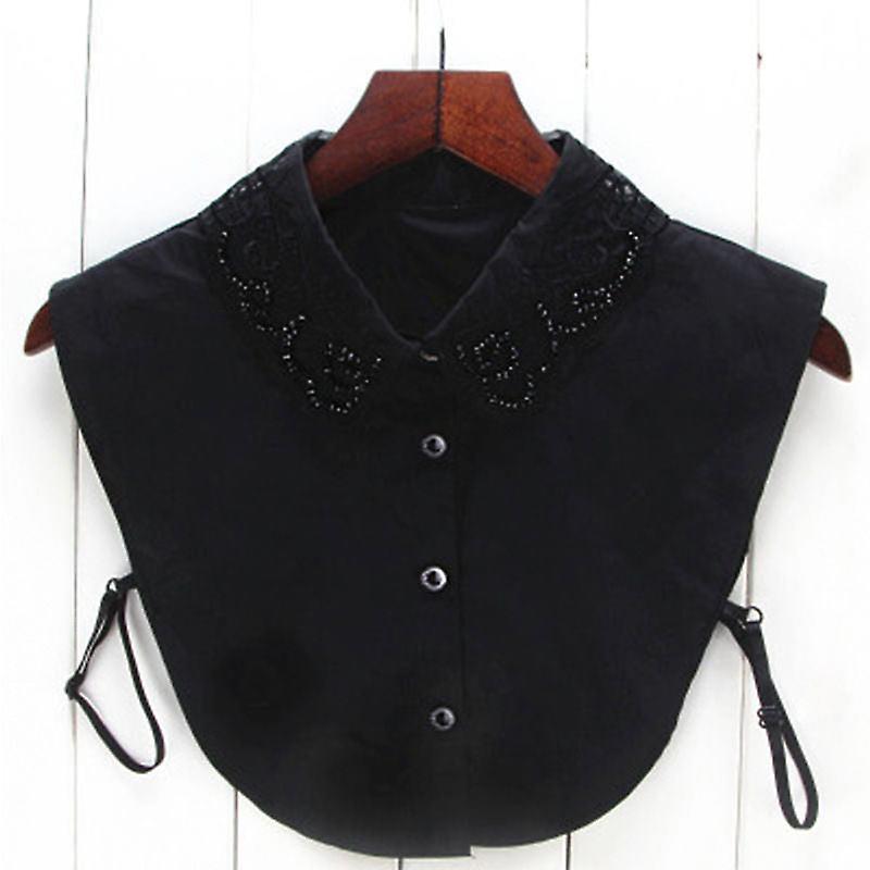 Dame Falsk Krage Avtakbar Halv Avtakbar All-matchende Skjorte Avtakbar Bluse Bluse Bomull Vinter