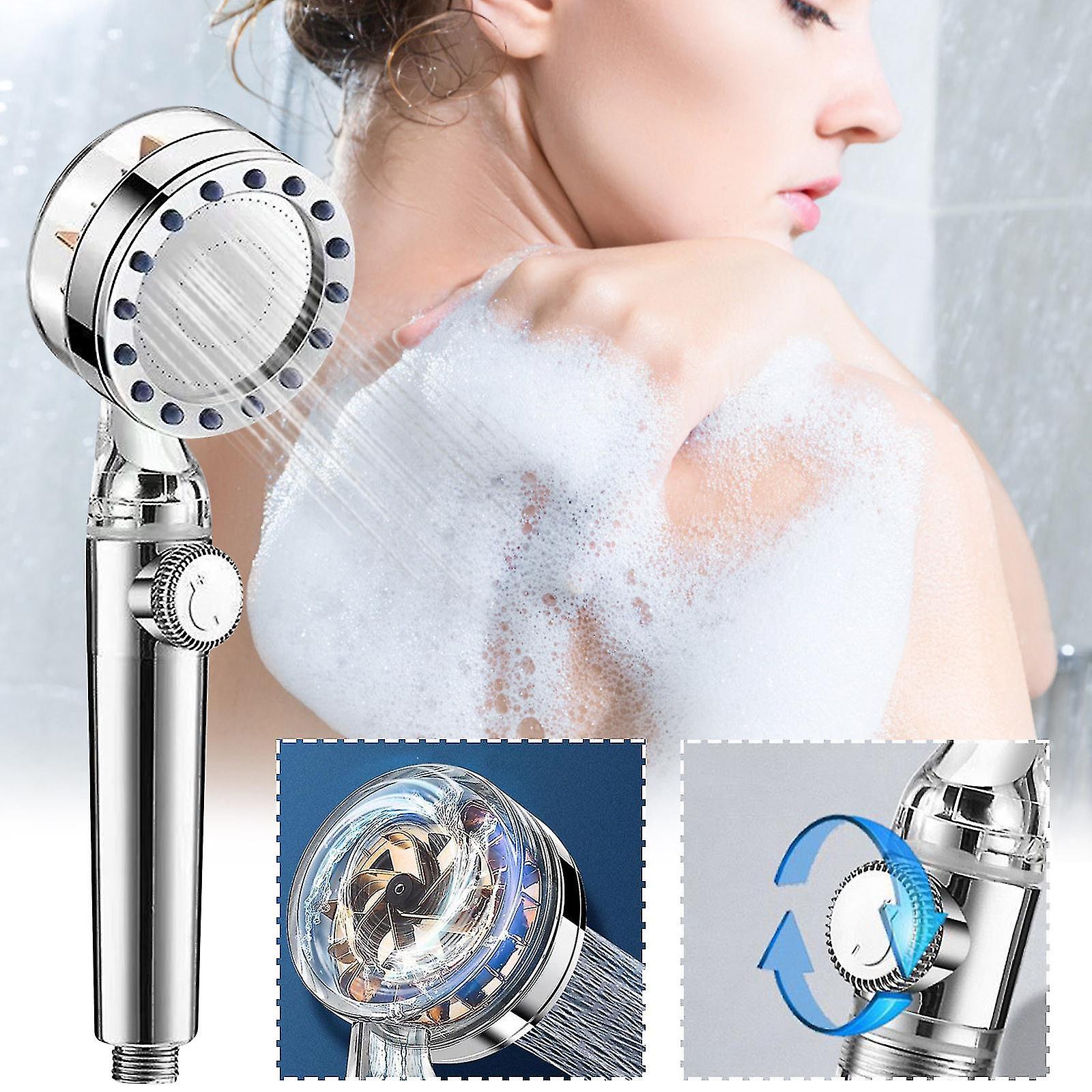 High Pressure Water Saving Shower High-pressure Shower Head With Filter And Pause Switch Easy Install Handheld Turbocharged Shower Head 360 Degrees R