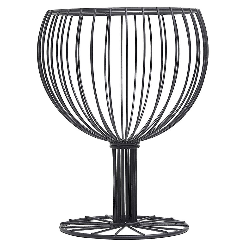 Fruit Basket Wine Glass Shape Kitchen Stuff Snacks Display for Desktop