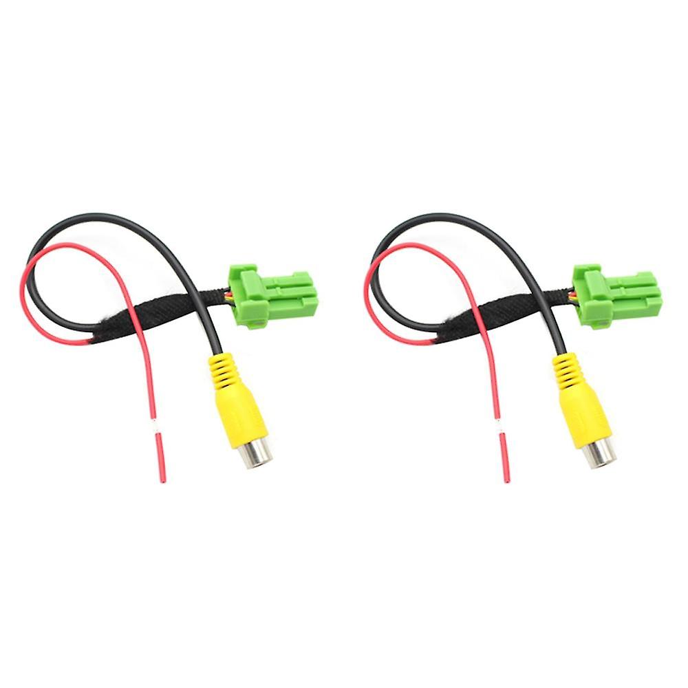 2x Car Rear View Camera Rca Video Reverse Camera Convert Cable Adapter For Vitara Swift Sx4