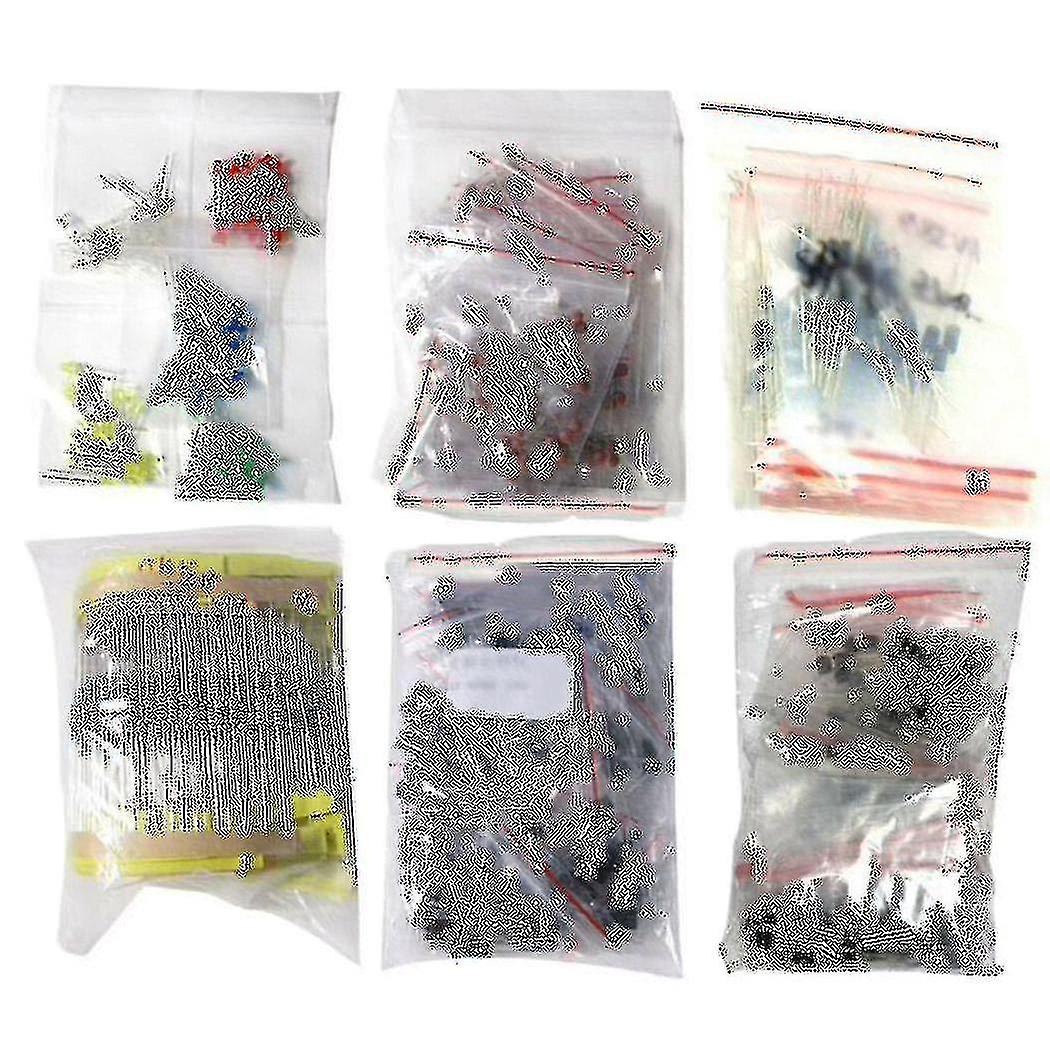 1390pcs Electronic Components Led Diode Transistor Capacitor Resistance Kit