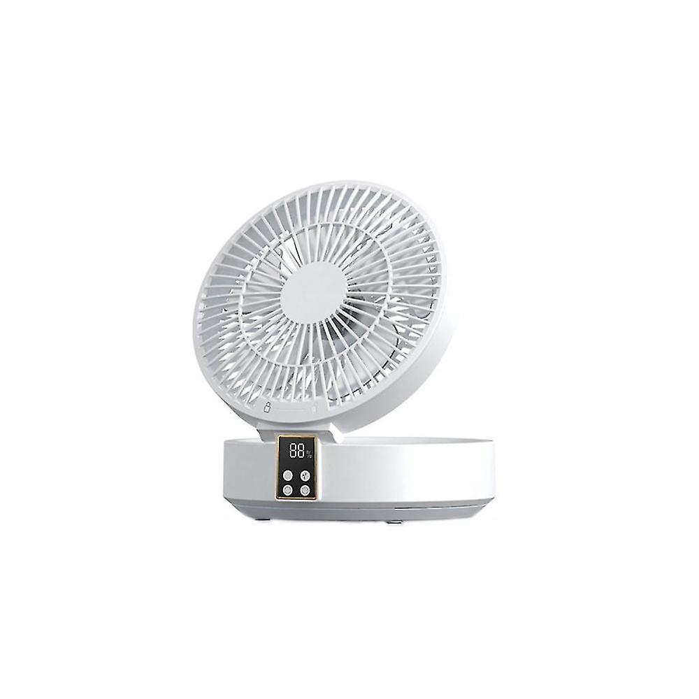Remote Control Wireless Circulating Air Cooling Fan With Led Light Folding Electric Wall-mounted Fa