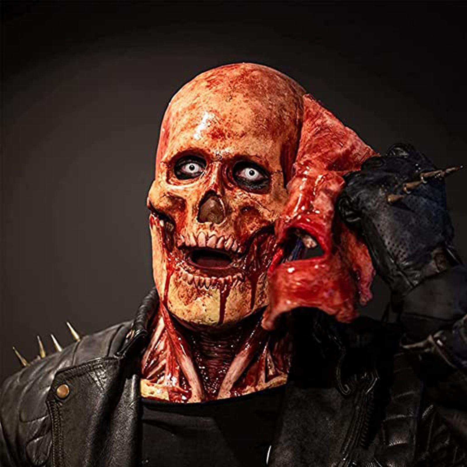 Halloween Horror Skull Mask Horror And Thriller Mask Suitable For Ball Halloween Carnival