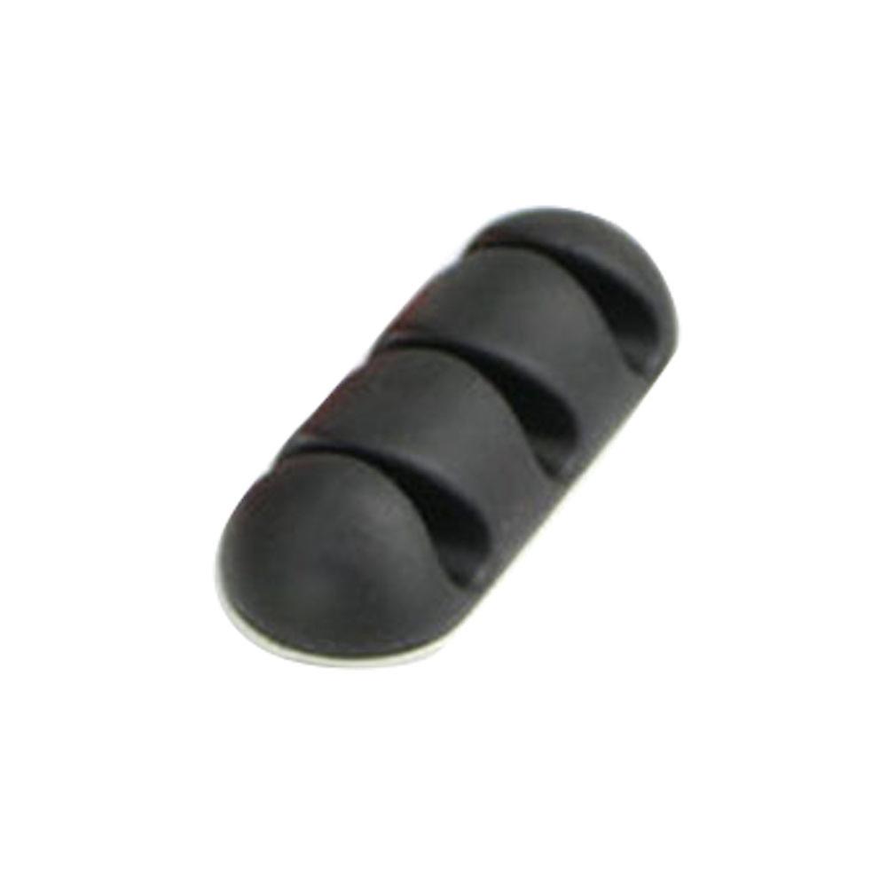 3 Holes Adhesive Data Cable Charging Wire Holder Wall Desktop Cord Organizer