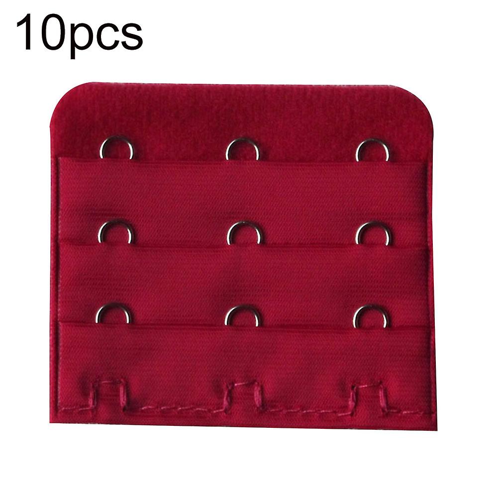 10Pcs 3-Row 3-Hook Universal Women Bra Extender Clasp Strap Extension Band Set