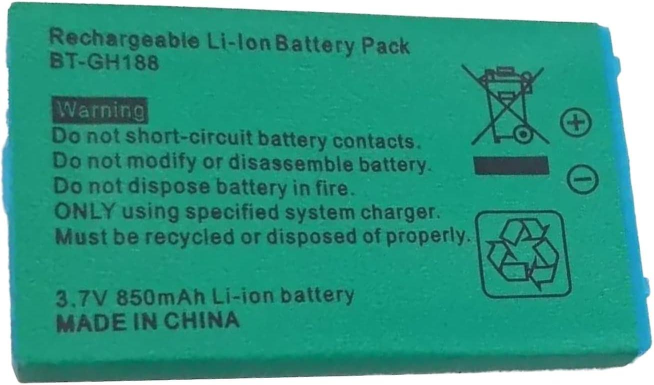 GBA Battery Pack Replacement 850mAh Lithium Ion with Screwdriver for GBA SP Game Consoles 3.7V