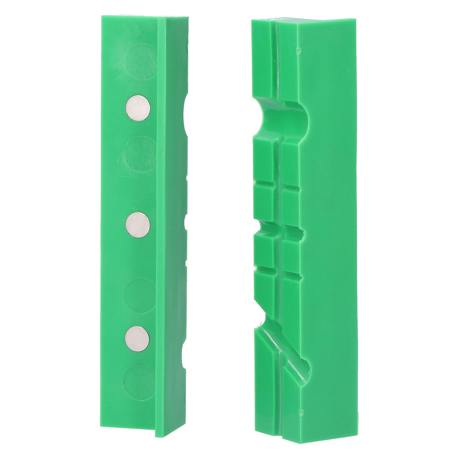 6in Bench Vise Jaw Covers Pads Soft Protector Magnetic Universal Prism Style Machine Tool